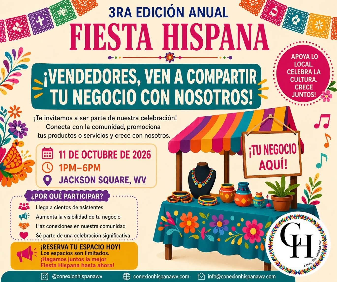 3ERA EDICION ANUAL FIESTA HISPANA
