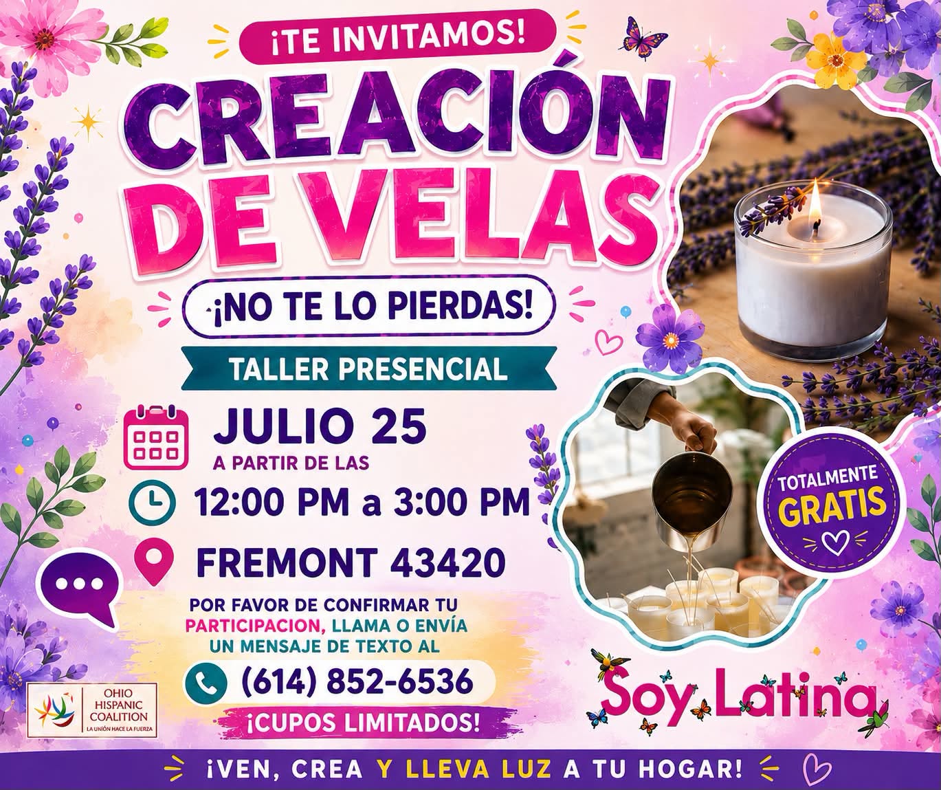 TALLER CREACION DE VELAS