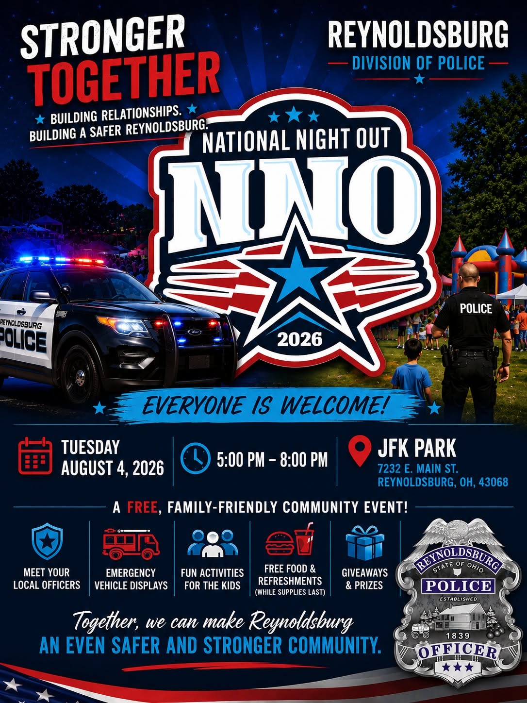 STRONGER TOGETHER - NATIONAL NIGHT OUT NWO 2026