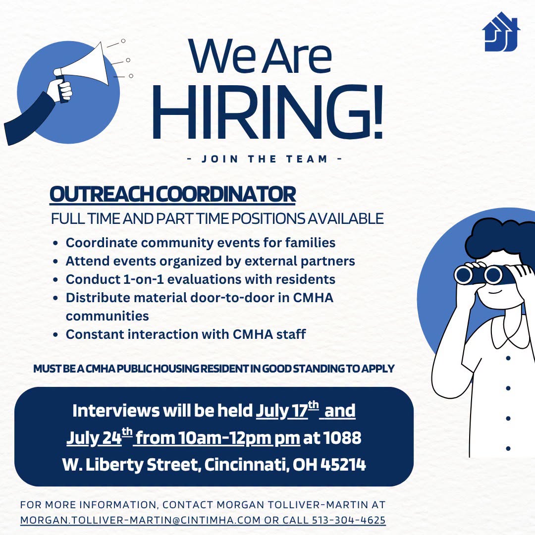 ¡CMHA IS HIRING!