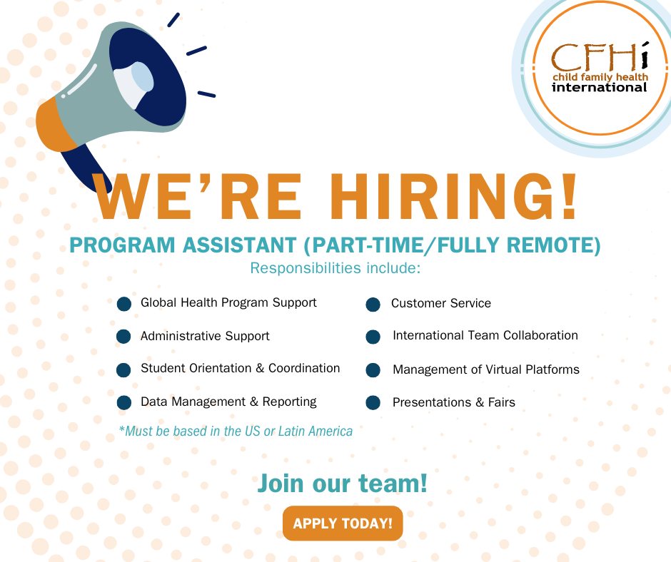 Se busca Program Assistant (remoto)