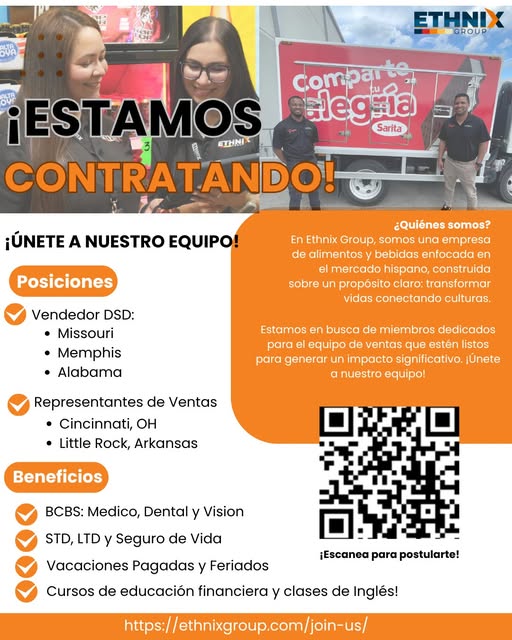 Etnix Group ¡Estamos contratando! CINCINNATI